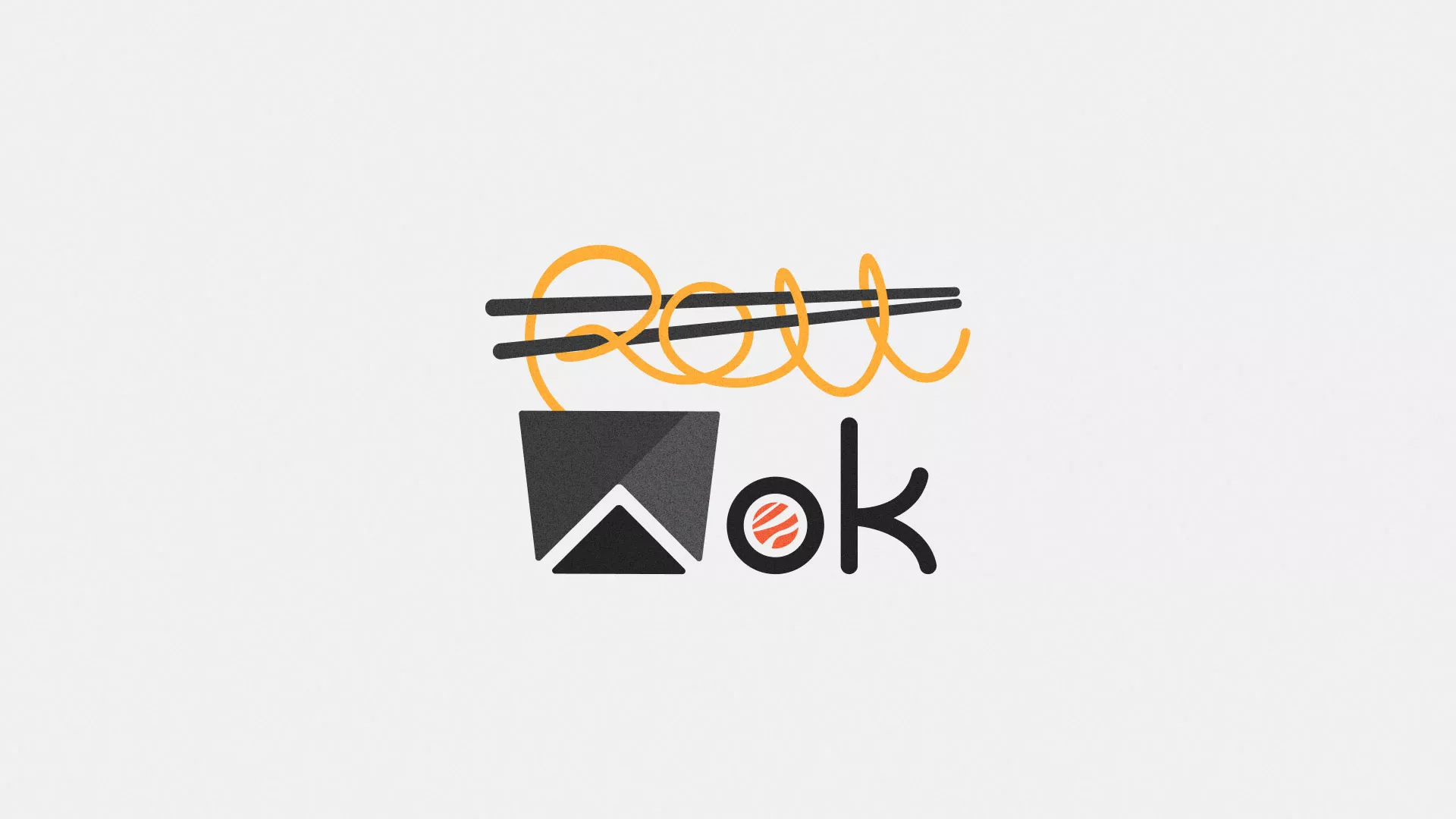 Разработка логотипа в Шуе для суши-бара «Roll Wok Club» Разработка логотипа в Шуе для суши-бара «Roll Wok Club»
